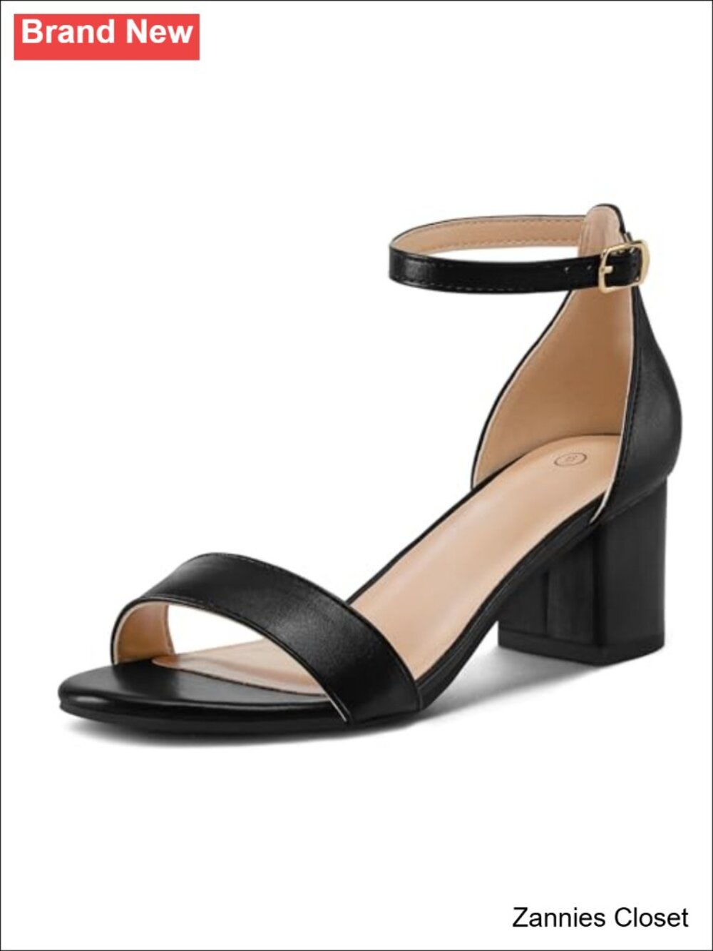 ✨ Women's Chunky Heels Open Toe Dress Sandals with Ankle Strap